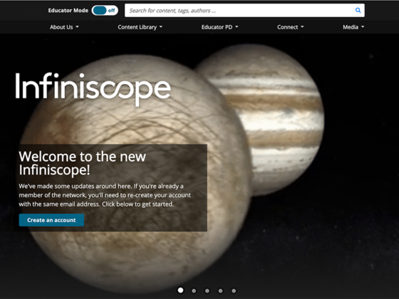 New Infiniscope Website